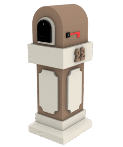Stucco Mailbox