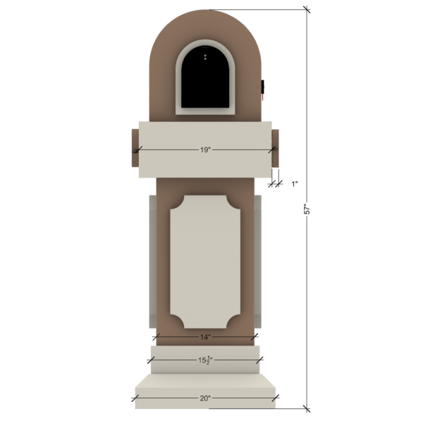 a drawing of a podium