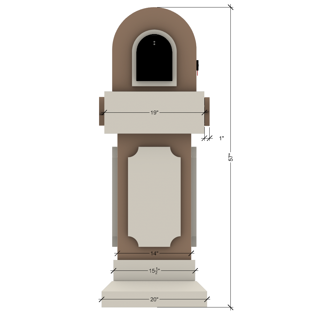 a drawing of a podium