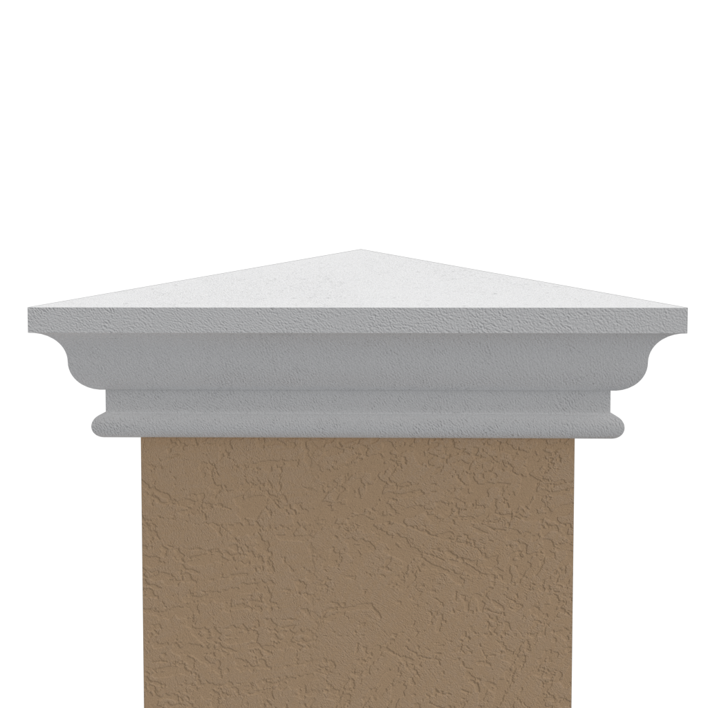 Styrofoam column caps in Ocala, Florida