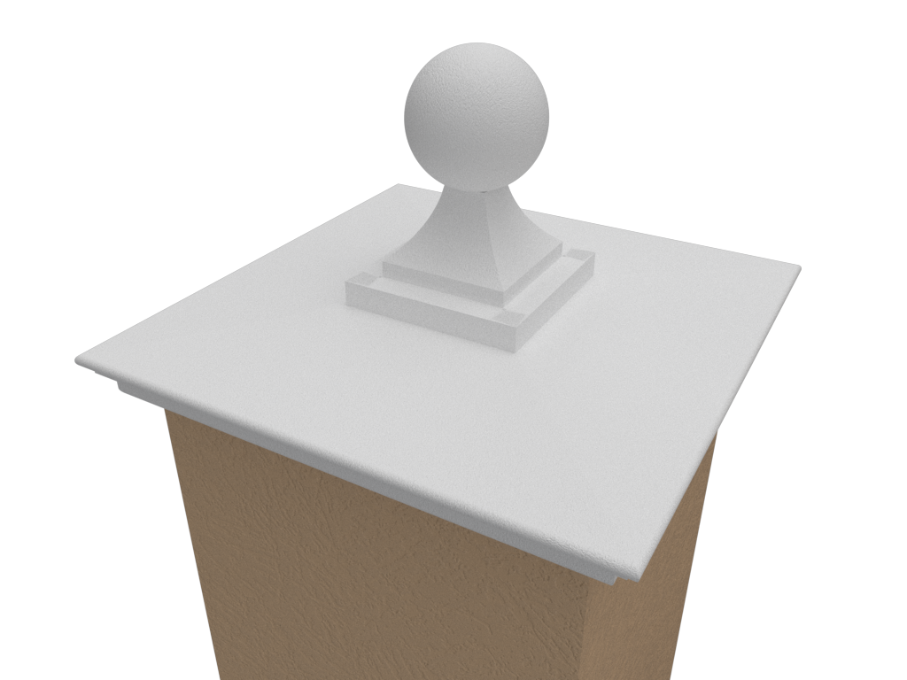 Top Ball Stucco Column Cap
