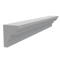 Stucco molding made of styrofoam