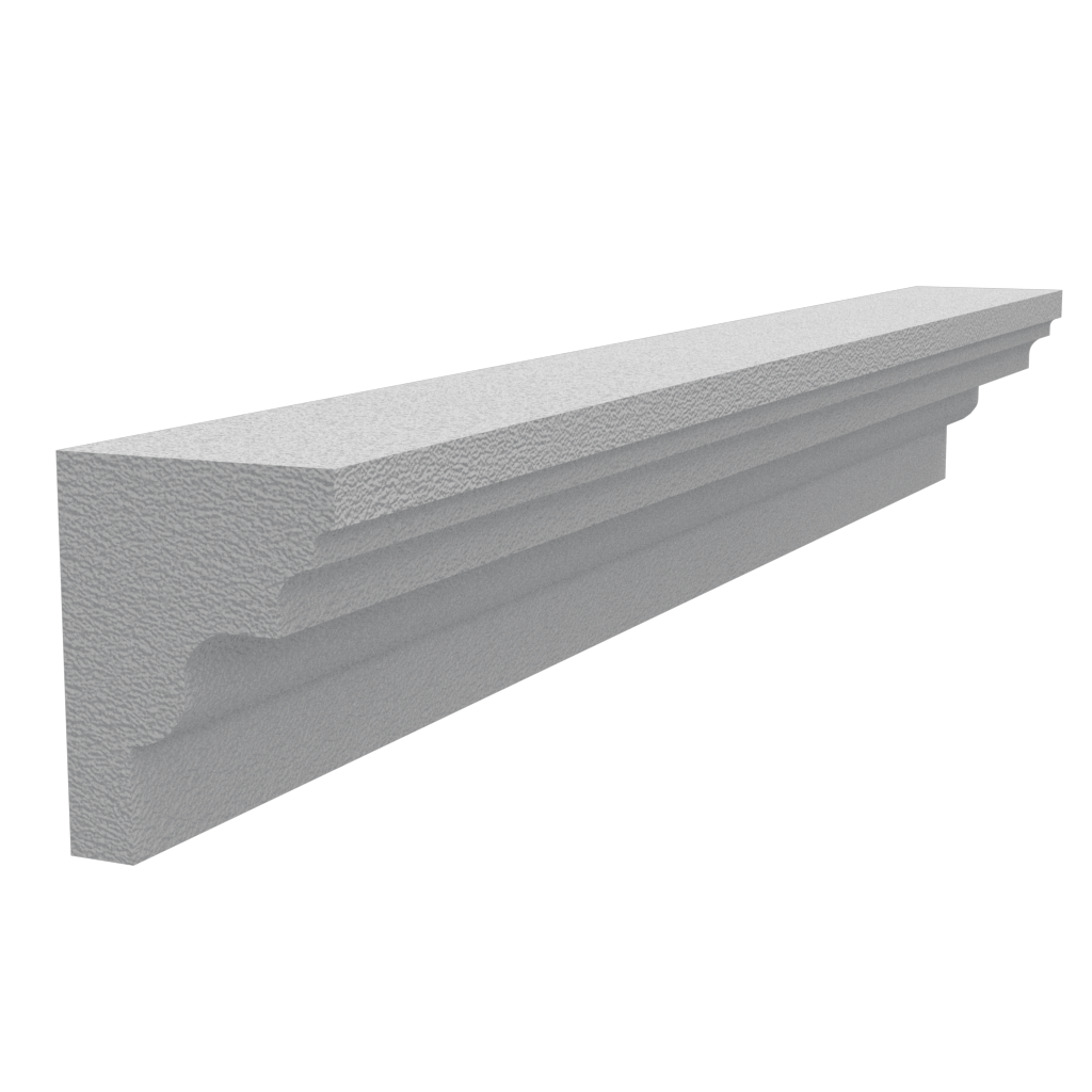 Stucco molding made of styrofoam