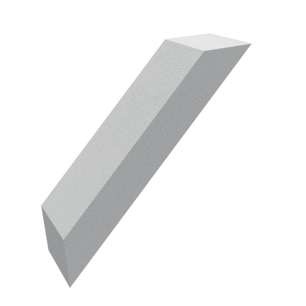 Styrofoam bracket coated with synthetic stucco. Stucco Bracket
