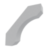 Styrofoam bracket coated with synthetic stucco. Stucco Bracket