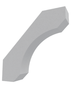 Styrofoam bracket coated with synthetic stucco. Stucco Bracket