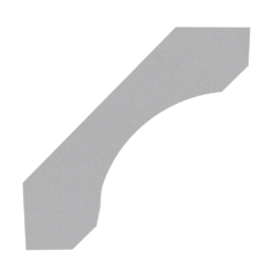 Styrofoam bracket coated with synthetic stucco. Stucco Bracket