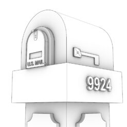 Stucco Mailboxes