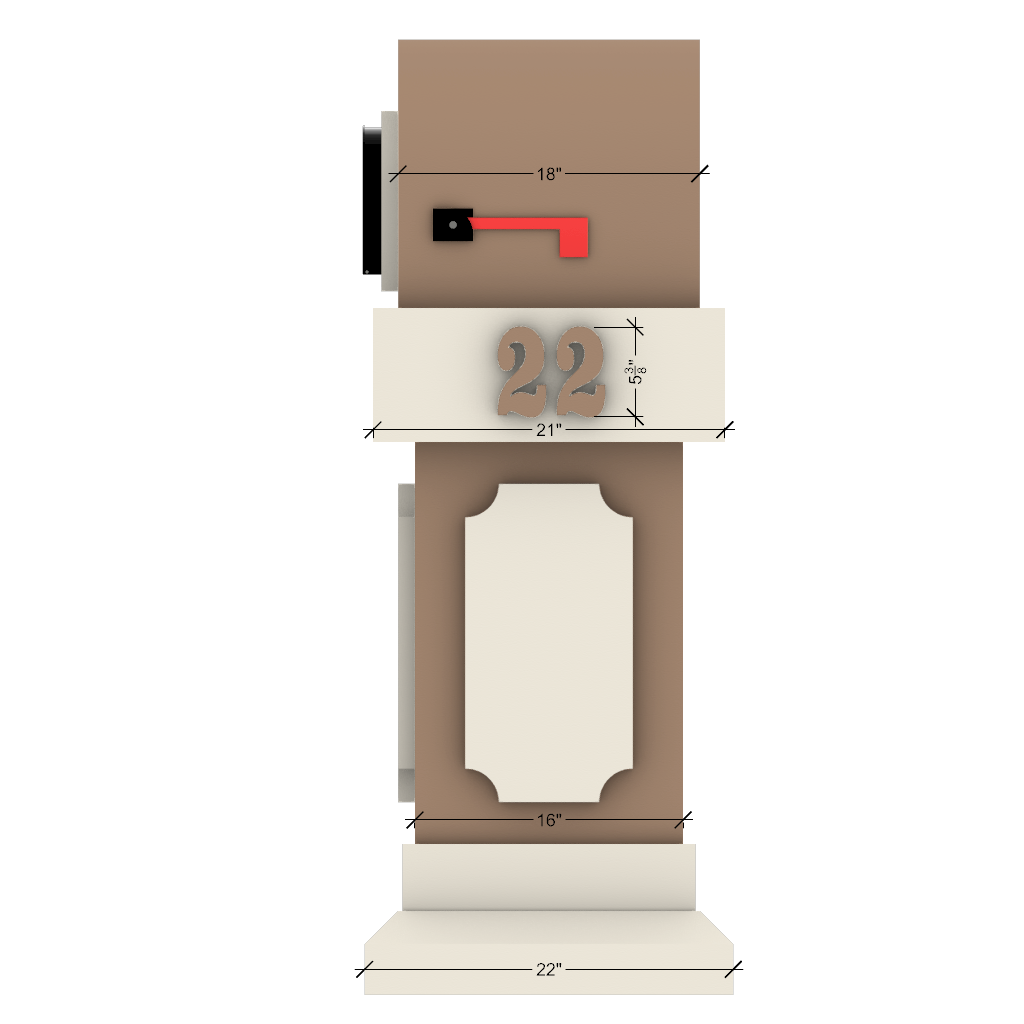 Stucco Mailbox