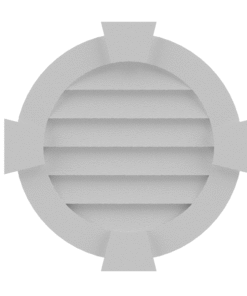 a white circular object with a circular design