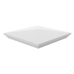 Column Cap Made of Styrofoam coated with stucco.
