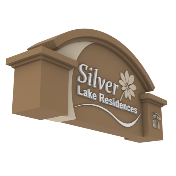 Monument Sign with letters