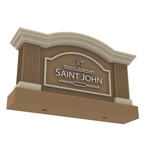 Monument Sign with letters