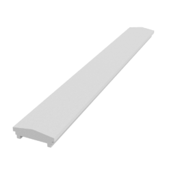 Wall cap made of Styrofoam and coated with stucco