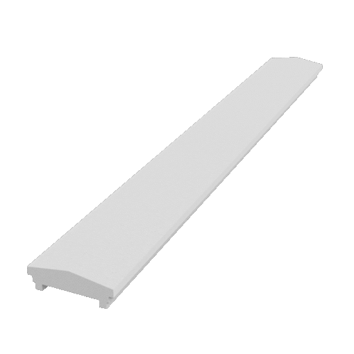 Wall cap made of Styrofoam and coated with stucco