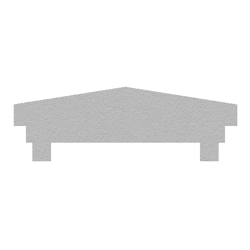 Wall cap made of Styrofoam and coated with stucco