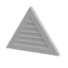 Triangular louver