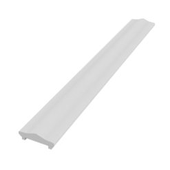 Wall cap made of Styrofoam and coated with stucco