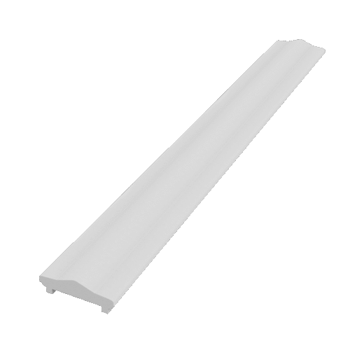Wall cap made of Styrofoam and coated with stucco