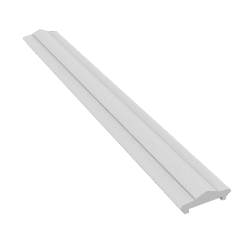 Wall cap made of Styrofoam and coated with stucco