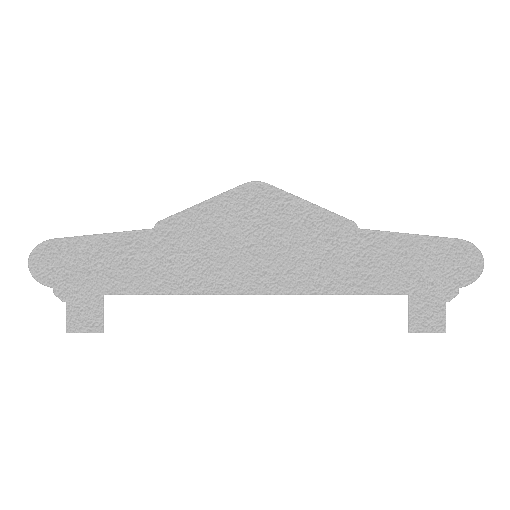 Wall cap made of Styrofoam and coated with stucco