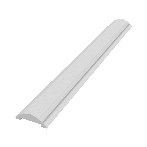 Wall cap made of Styrofoam and coated with stucco