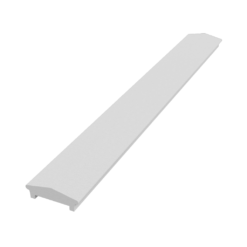 Wall cap made of Styrofoam and coated with stucco