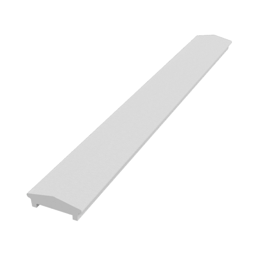 Wall cap made of Styrofoam and coated with stucco