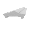 Wall cap made of Styrofoam and coated with stucco