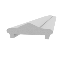 Wall cap made of Styrofoam and coated with stucco