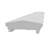Wall cap made of Styrofoam and coated with stucco