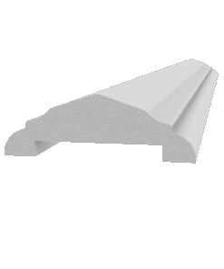 Wall cap made of Styrofoam and coated with stucco