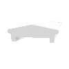 Wall cap made of Styrofoam and coated with stucco