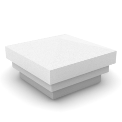 Column Cap Made of Styrofoam coated with stucco.