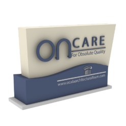 EPs Foam Monument sign coated with stucco