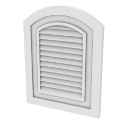 Foam Louver with synthetic stucco finish