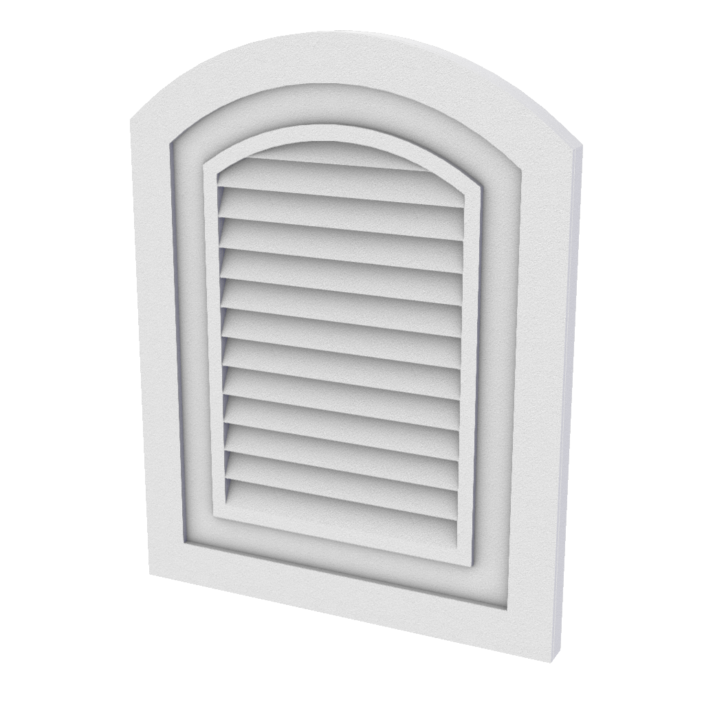 Foam Louver with synthetic stucco finish