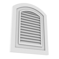 Foam Louver with synthetic stucco finish